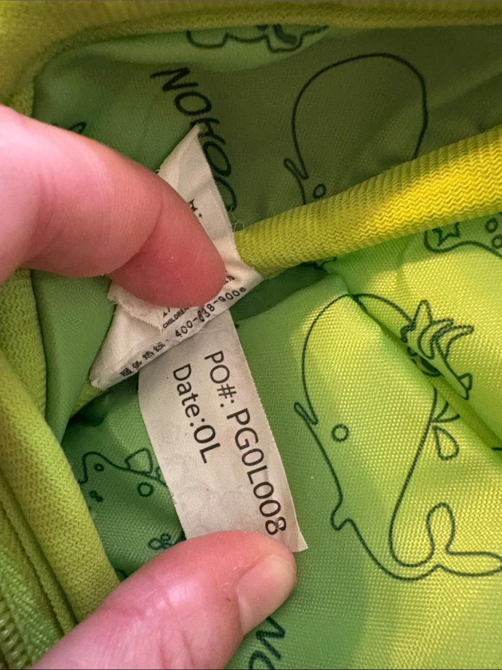 Nohoo Neon Green Kids Backpack